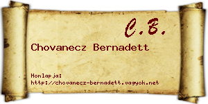 Chovanecz Bernadett névjegykártya